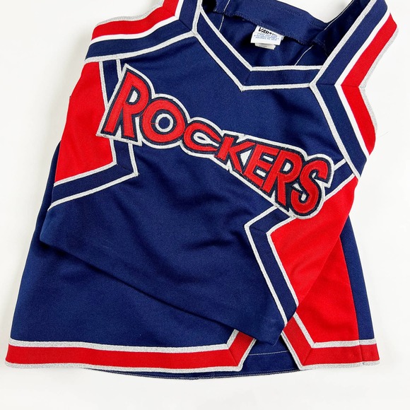 Cheerleading uniform Rockers blue red white womens Size XXS/XS see measurements - Picture 8 of 8